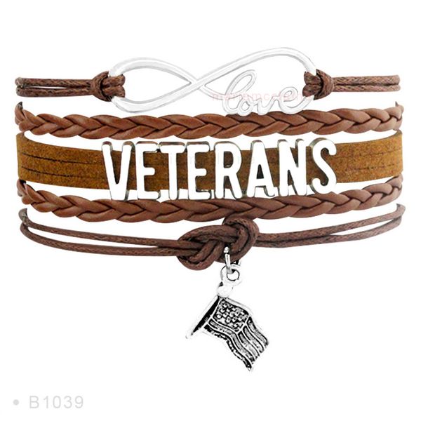 

veterans wife second amendment guns human rights veterans day soldier mens support our troops bracelets for women, Golden;silver