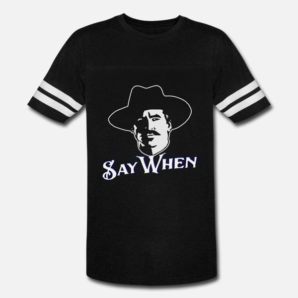 

док холлидей say когда b © тенниска мужчин вязаная с коротким рукавом s-3xl письма против морщин моды весна прохладно рубашки