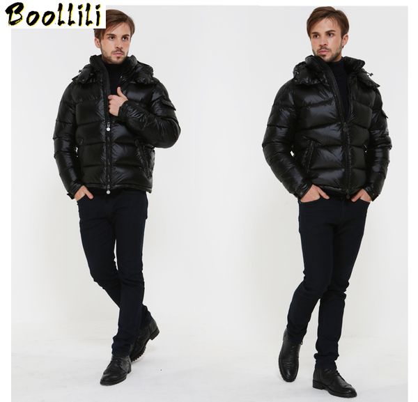 

boollili men's down jacket winter coat men clothes 2020 short puffer jacket warm doan coat men's jackets doudoune homme, Black;white