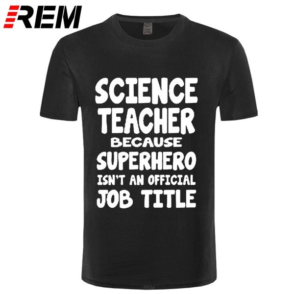 

science teacher superhero t-shirt mens ladies chemistry present biology physics print casual cotton short