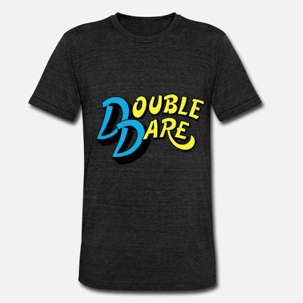 

double dare blue t shirt men customize short sleeve s-xxxl clothes anti-wrinkle building spring leisure shirt