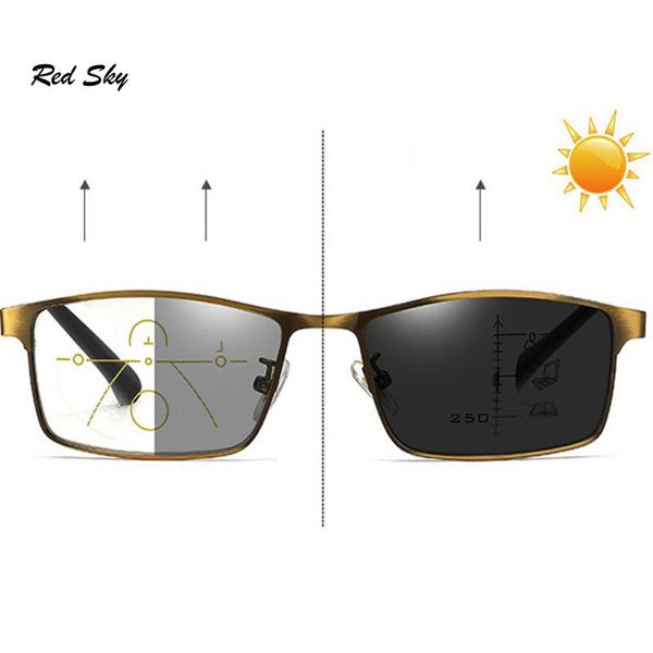 

sunglasses transition pochromic progressive reading glasses men metal frame presbyopic eyeglasses +1.00 +1.50 +2.00 +2.50 +3.00 +3.50, White;black