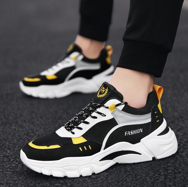 

p731 men shoes sport designer sneakers zapatillas hip hop jogging shoes air mesh casual cool running, Black