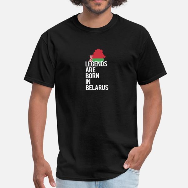 

legends are born in belarus t shirt men customized 100% cotton s-3xl normal crazy funny casual summer style slim shirt