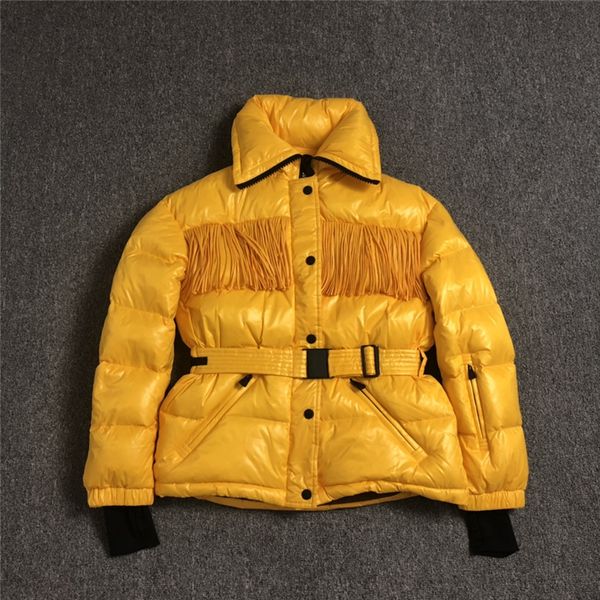 

women down jackets new winter hooded down coats with sash & tassels 90% white duck down women fashion winter coats, Black;white