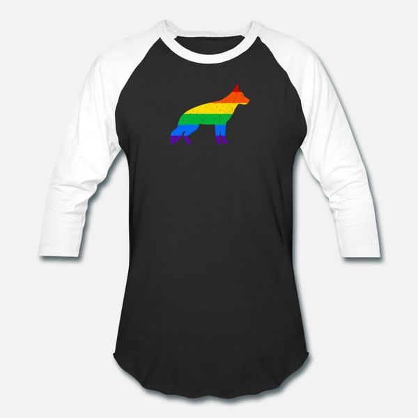

lgbt flag german shepherd t shirt men printing cotton s-xxxl trend fit comfortable spring trend shirt