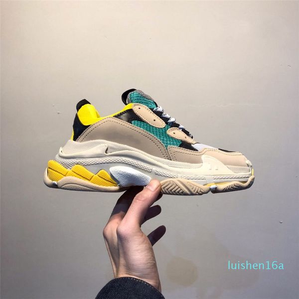 

i2020 platform ace 17fw men women triple s gym red blue triple black low old dad vintage casual shoes triple-s sneakers 16l
