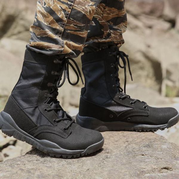 

men outdoor combat tactical army boots ultralight non-slip breathable desert shoes male trekking hiking sports boots