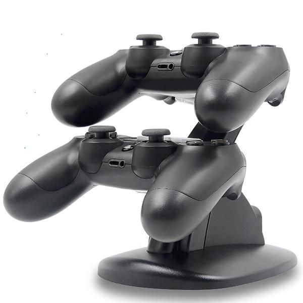 

cgjxsusb charging led dual charger dock mount stand for playstation ps4 xbox one gaming wireless bluetooth controller with retail box