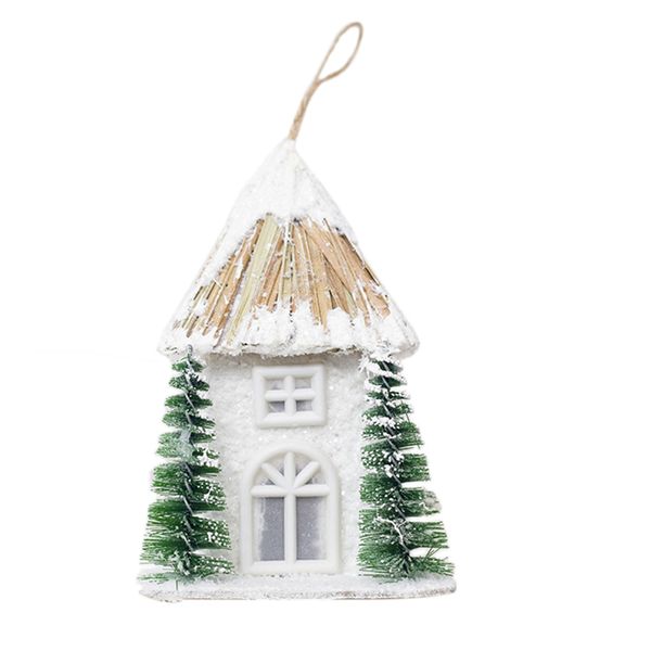 

christmas snow house pendant christmas wooden cottage creative plastic with lights ornament l wedding night light decoration