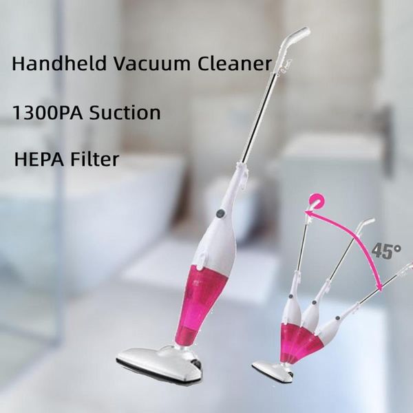 

handheld vacuum cleaner portable household car vacuum cleaner 1300pa 600w multifunctional cleaning eu plug 5m