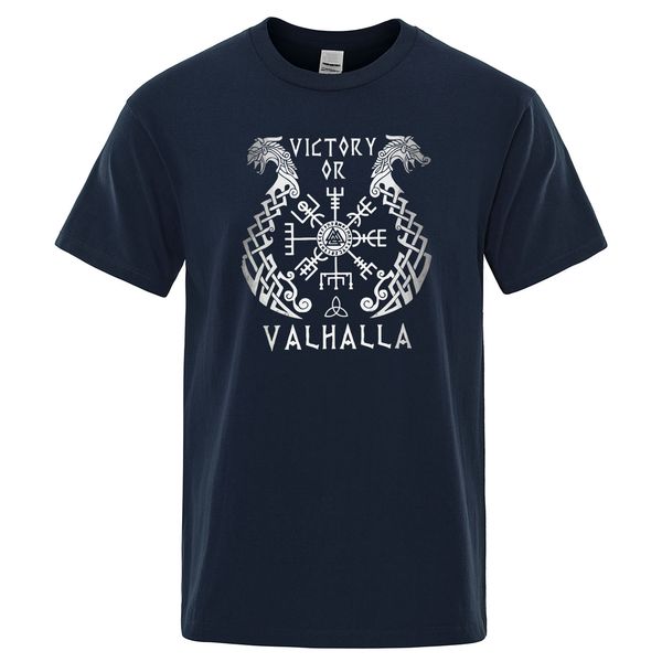 

2019 summer print t shirt men short sleeve viking legend t-shirt retro classic tee shirt valhalla odin mens cotton tshirt