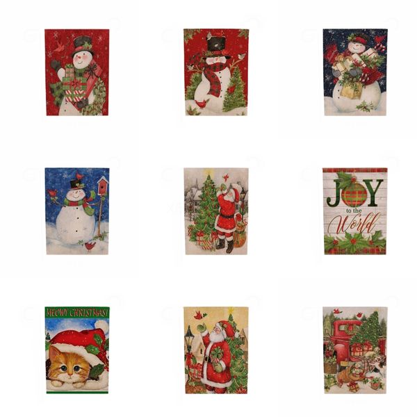 

christmas tree santa pattern ornaments christmas mall window l hanging banner christmas home ceiling pull flags decorations#998