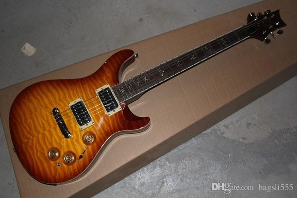 Kostenloser Versand Bester Preis - Neuankömmling Bird Griffbrett 22 Bünde E-Gitarre Gold Hardware auf Lager