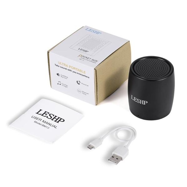 

leshp protable wireless bluetooth 3.0 speaker durable better bass 3d stereo speaker outdoor column loudspeaker
