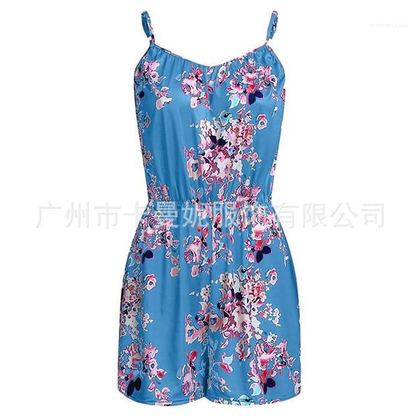 

jumpsuit style sleeveless loose female pompers summer backless designer lady clothes plus size womens floral, Black;white
