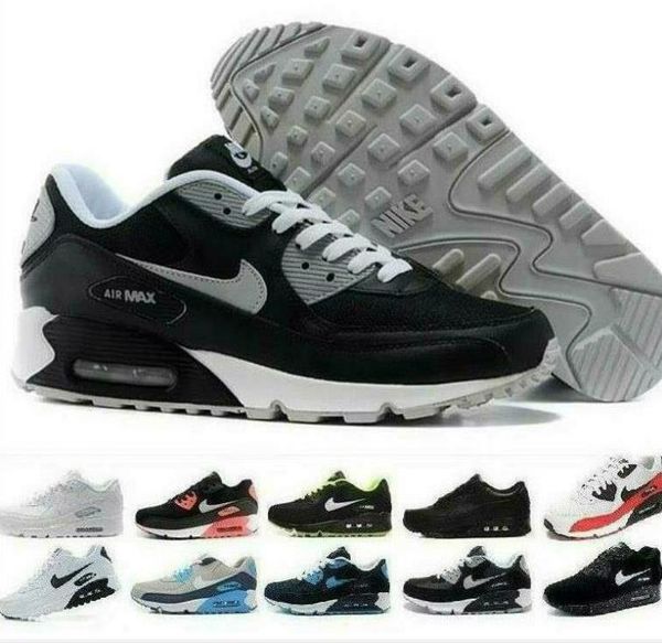 

air classic max 90 sneakers surface breathable men women running shoes black red white casual sport athletic trainers