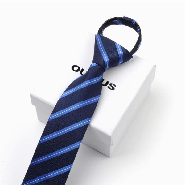 

lazy easy zipper tie men black korean japanese style business professional one zipper tie fashionable clothing stripes ties, Blue;purple