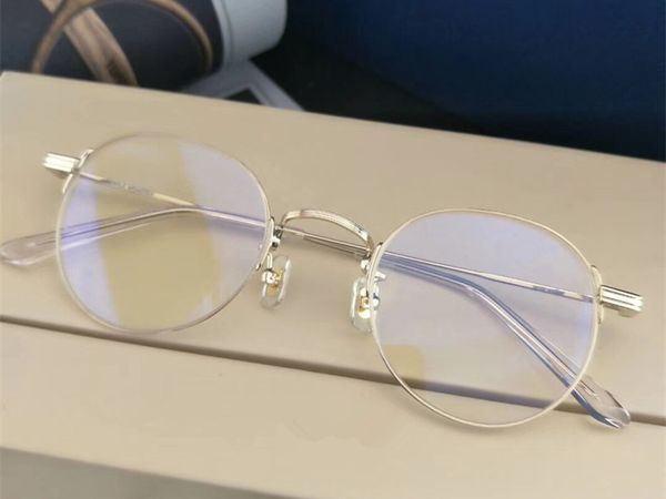 

2020 new fashion titanium glasses men ultralight myopia round kr optical frame brand eyewear, Black