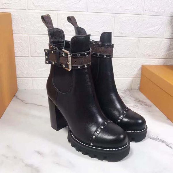 

fashion leather star women shoes woman leather short autumn winter ankle fashion brand women boots 07 l37, Black