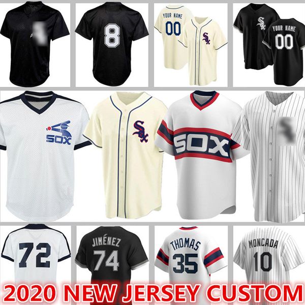 

пользовательский уайт сокс джерси 8 бо джексон бейсбол 74 эла jimenez 72 carlton фиск йоана монкада тодд фрейзер фрэнк томас майкл хосе, Blue;black