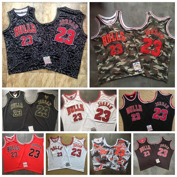 

mens mitchell 23 jd mitchell & ness 1996/97 1997/98 hardwoods chicago nba bulls classics authentic mj player jersey 2020, Black;red