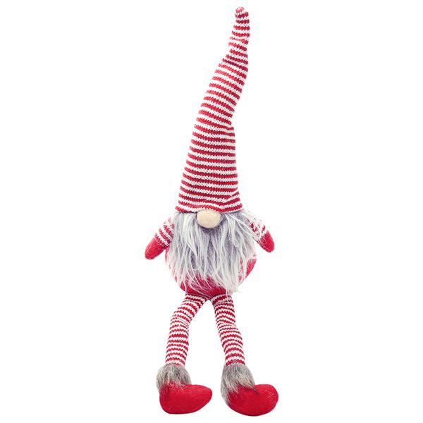 

home window stuffed festival decoration christmas doll faceless striped hat cute