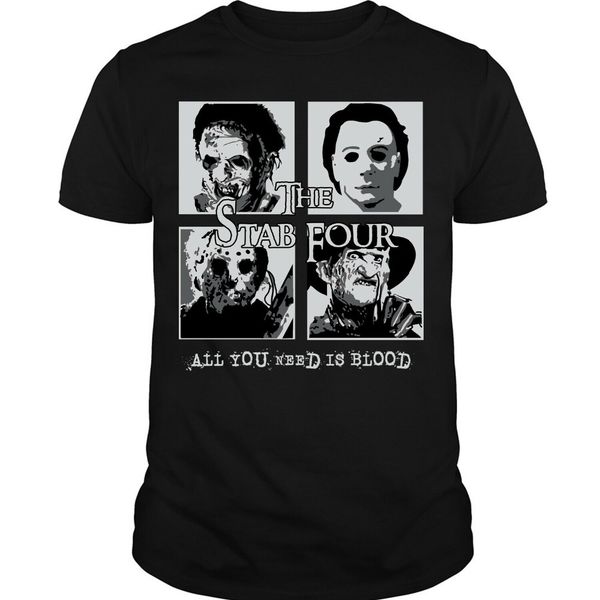 

the stab four halloween t shirt, freddy men's new 2019 arrival fashion summer style short sleeve leisure funny t shirts for men