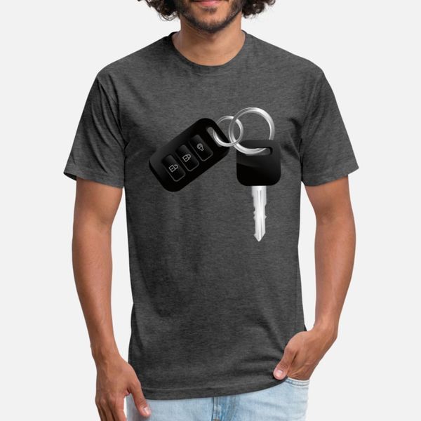 

car keys t shirt men designs cotton s-xxxl fit loose humor spring natural shirt