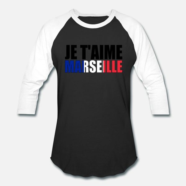 

je t aime marseille t shirt men design 100% cotton o neck novelty gift basic summer style formal shirt