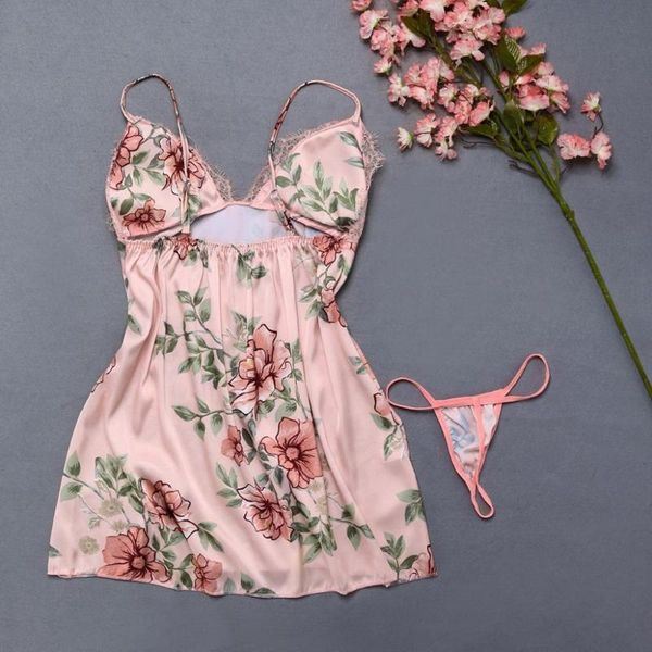 

women pajamas fashion flower lace sleepwear lingerie temptation underwear jumpsuit nighty lingerie porno @8, Black;red