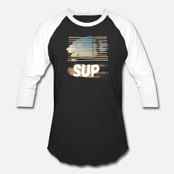 

stand on paddle boat sup standup paddleboarding t shirt men printing 100% cotton crew neck homme loose new fashion summer style shirt