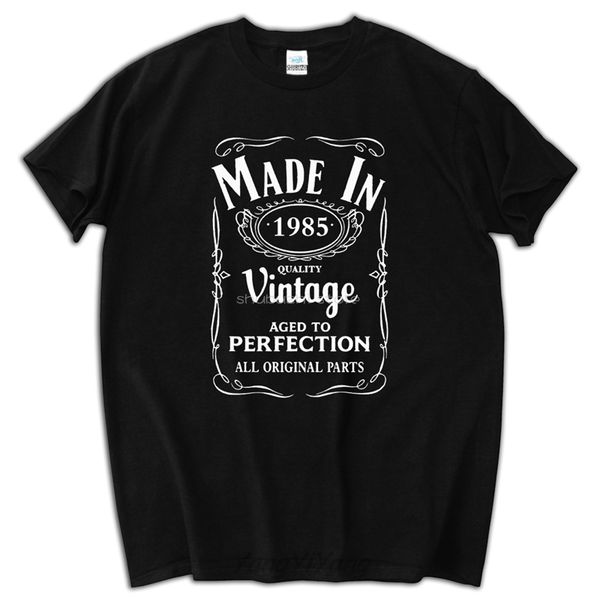 

made in 1985 t-shirt born 34th year birthday age present vintage father gift for man shubuzhi tees sbz5063