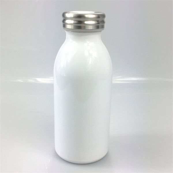 NEUE 12oz Sublimation Milchflaschen Edelstahl Milchflasche mit Deckel Kinder Wasserflasche Doppelwandig vakuumisoliert Kostenloser Versand c02