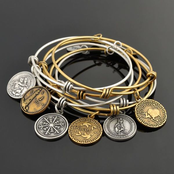 

fashion accessories expandable adjustable wire bangle women bracelet, Silver