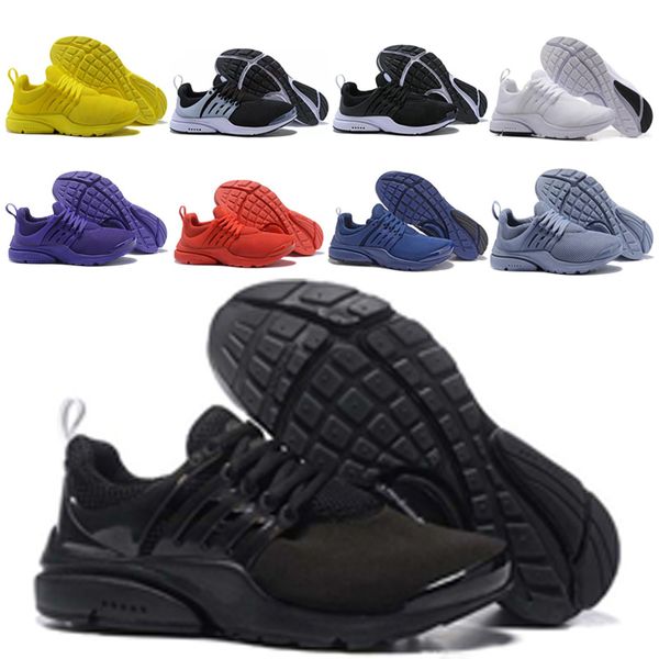 

all black presto running shoes for men wome white black yellow gray orange purple unholy cumulus red light blue sneakers shoes