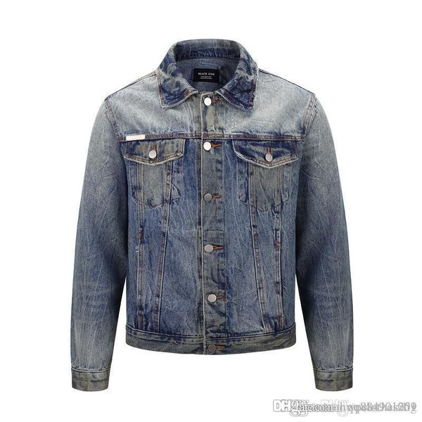

new europe high street men women denim jacket men casual hip hop designer jacket mens clothing streetwear solid designer jackets, Black;brown