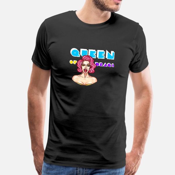 

queen of drags lgbt gay pride queer coming out t shirt men customized tee shirt s-3xl original famous breathable summer style letters shirt