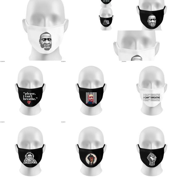 

reusable 6 mask k&95% breathing valve filter face layer protective mask designer letter ma 81zj ha46