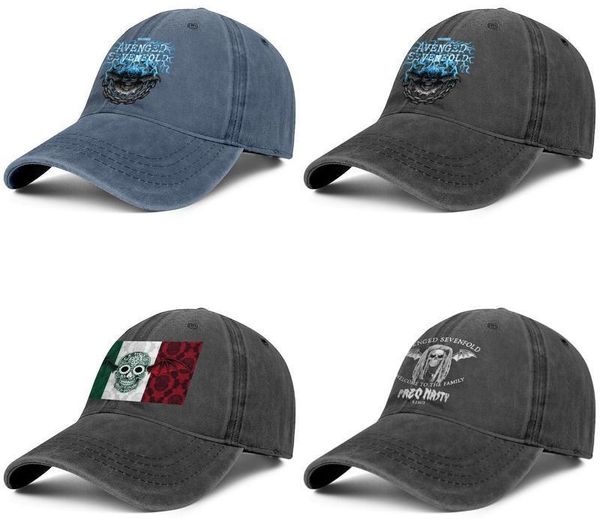 

Avenged Sevenfold A7X Fred Nasty mens and women trucker denim cap cool fitted golf classicsports uniquecute hats Deathbat Italy Skull
