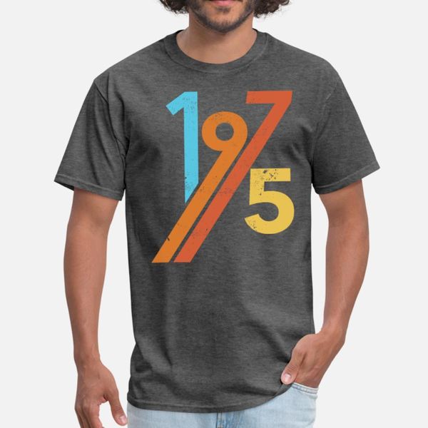

vintage 1975 t shirt men designs short sleeve crew neck male fit funny summer pictures shirt