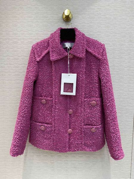 

new european and american women's dresses for spring 2020 long - sleeved single - breasted rose - red fashionable tweed jacket, Black