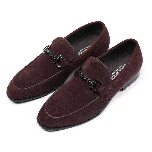 

кожаная обувь тупые польский коровьей обувь бизнес новоселье-натуральная кожа мягкая удобная дышащая, Black