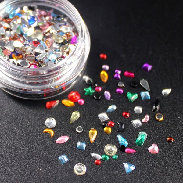 

2020 new kawaii diy colorful glitter nails 3d slice powder set diy design nail art sequins decoration fashion accessories, Silver;gold