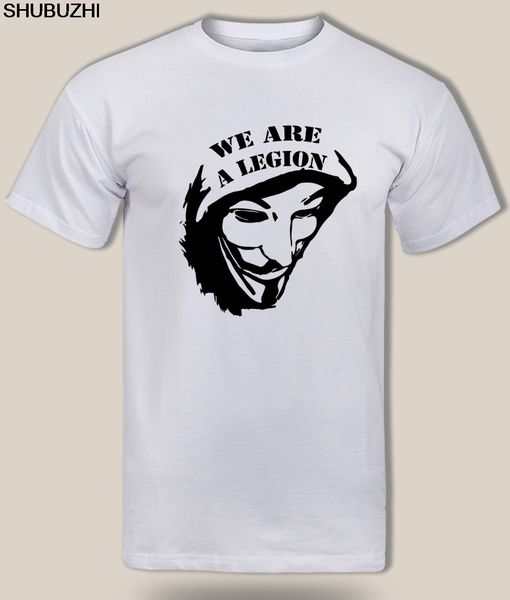 

t-shirt anonymous we are a legion t shirt hacker activist rebels tee faukes guy mens short sleeve tee shirt