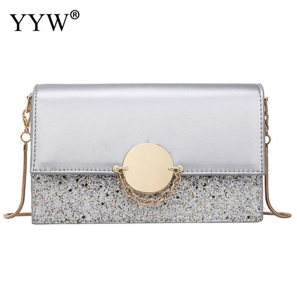 

women's over shoulder bags party night clutch bag handbag patchwork sac bandouliere 2020 female fashion sequin bag