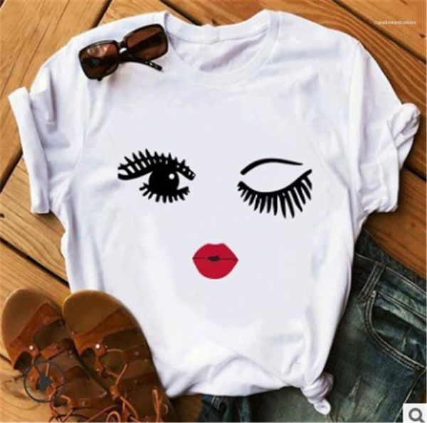 

cute casual girls undershirt cartoon womens designer plus size tshirts fashion o neck short sleeved, White