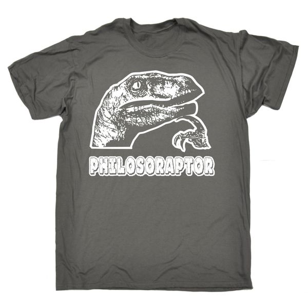 

print t shirts philosoraptor t-shirt tee dinosaur funny birthday gift present dino him 123tusa 100% cotton brand new t-shirts