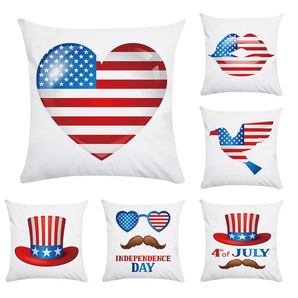 

cushion/decorative pillow creative usa flag balloon case 45x45cm eagle printing car cushion cover sofa home decoration polyester pillowcases
