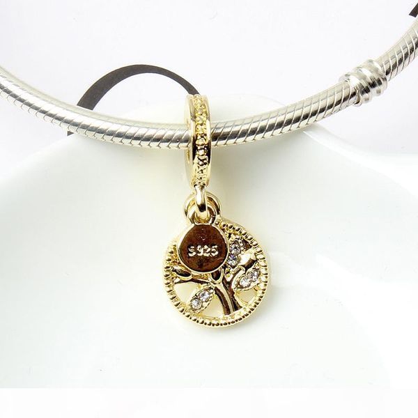 

бриллиантовое кольцо изящных ювелирных изделий аутентичные 925 стерлингового серебра шарма дерево жизни подвеска hollow charm подходит ориги, Black